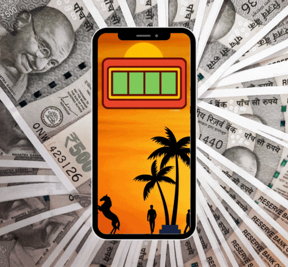 Kerala Lottery App with Money background